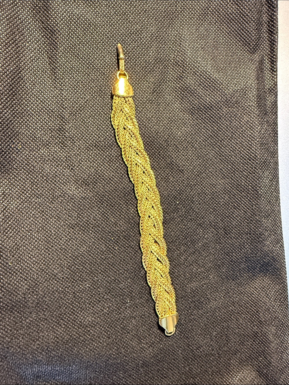 Napier Gold Braided Mesh Bracelet